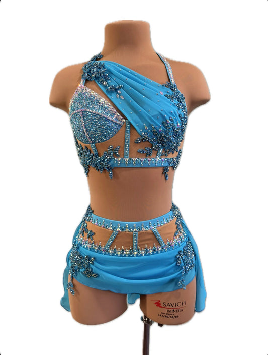 Blue Two Piece Size Adult XS
