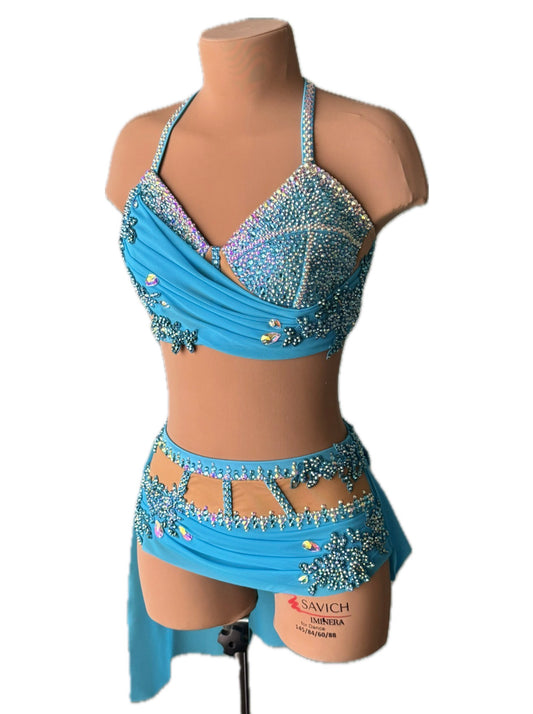 Two Piece Blue Adult Small/Medium Costume